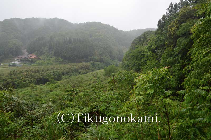左が本明川で右が福田城