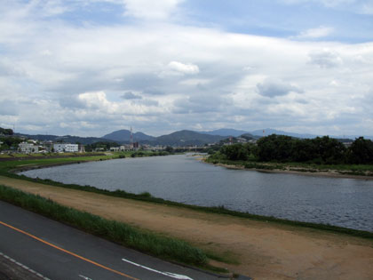 小松山周辺と大和川