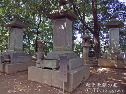 秋元泰朝の墓